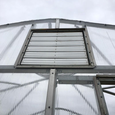 Film Plastic Glass Single Span Greenhouse High Tunnel Gray Steel