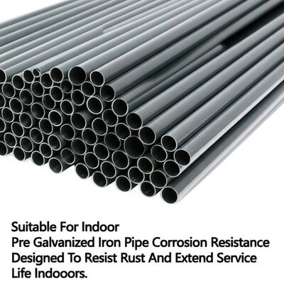 Suitable For Indoor Pre Galvanized Iron Pipe Corrosion Resistance Designed To Resist Rust And Extend Service Life Indoors