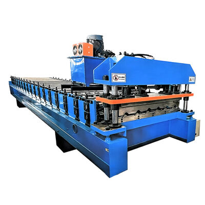 Single Layer Roll Forming Machine with Hydraulic Cutting and 6-8m/min Speed for Galvanized Roofing Sheets